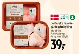 Føtex De Danske Familiegårde gårdkylling (flere varianter) tilbud