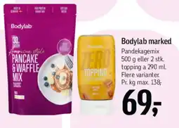 Føtex Bodylab Pancake & Waffle Mix / Zero Topping tilbud