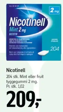 Føtex Nicotinell (mint/fruit) tilbud