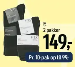 Føtex 2-pak sokker / pack tilbud