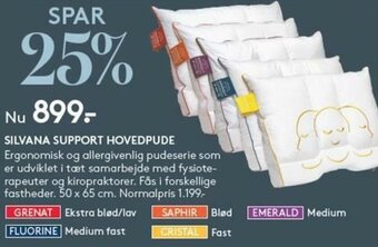 SengeSpecialisten Silvana Support Hovedpude tilbud