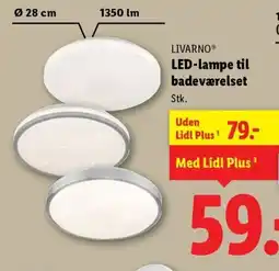 Lidl LIVARNOⓇ LED-lampe til badeværelset tilbud