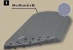 Lidl LIVARNO® Måtte til brusekabine tilbud