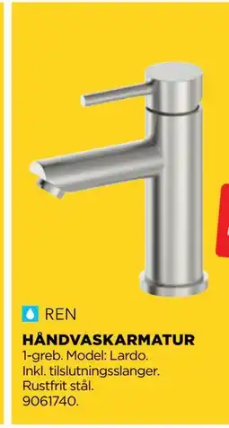 jem & fix HÅNDVASKARMATUR tilbud