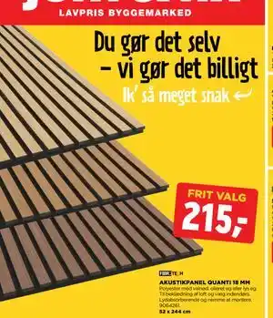 AKUSTIKPANEL QUANTI 18 MM