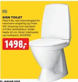 jem & fix SIGN TOILET tilbud