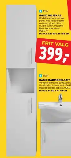 jem & fix BASIC HØJSKAB tilbud