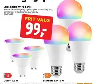 jem & fix LED-PÆRE WIFI 3-PK tilbud