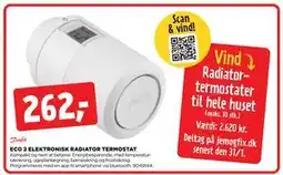 jem & fix ECO 2 ELEKTRONISK RADIATOR TERMOSTAT tilbud
