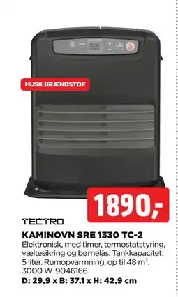 jem & fix KAMINOVN SRE 1330 TC-2 tilbud