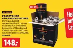 jem & fix PEJSETØNDE OPTÆNDINGSPOSER tilbud