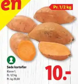 Lidl Søde kartofler tilbud
