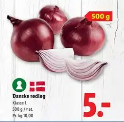 Lidl Danske rødløg tilbud