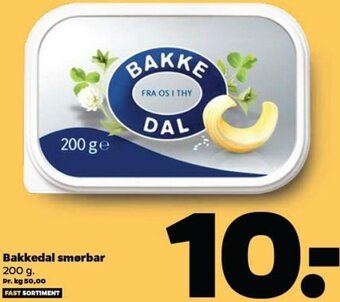 Netto Bakkedal Smørbar 200g tilbud