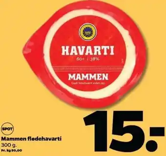 Netto Mammen Flødehavarti 300g tilbud