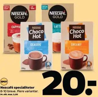 Netto Nescafé Specialteter tilbud