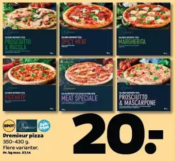 Netto Premieur Pizza 350-430g tilbud