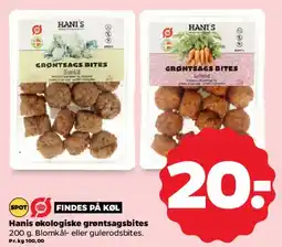 Netto Hani's økologiske grøntsagsbites tilbud