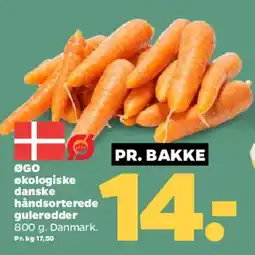 Netto Økologiske danske håndsorterede gulerødder tilbud