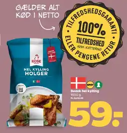 Netto Hel kylling (Hel Kylling Holger / Rose) tilbud
