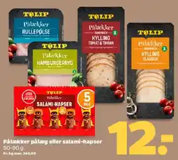 Netto Pålækker pålæg / salami-hapser tilbud