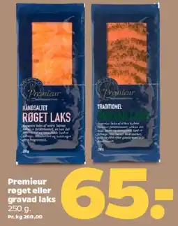 Netto Røget eller gravad laks tilbud