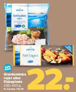 Netto Grønlandske rejer / fiskepinde tilbud