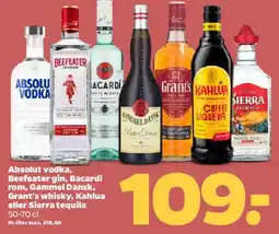 Netto Udvalgte spiritusmærker tilbud