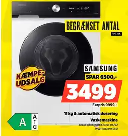 Power SAMSUNG Vaskemaskine WW11DB7B94GEU tilbud