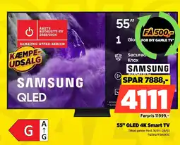 Power SAMSUNG 55" QLED 4K Smart TV TQ55Q7F5AUXXC tilbud