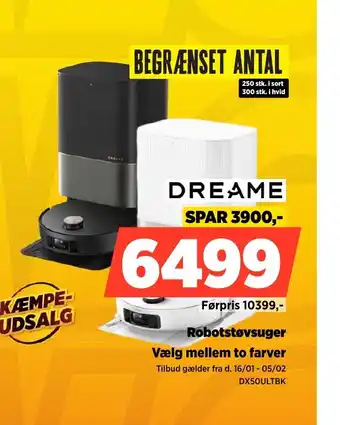 DREAME Robotstøvsuger DX50ULTBK