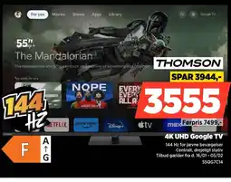 Power THOMSON 4K UHD Google TV 55QG7C14 tilbud
