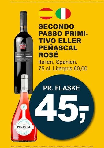 Secondo passo primitivo eller peñascal rosé