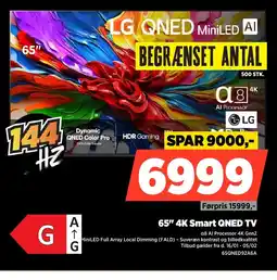 Power LG 65" 4K Smart QNED TV 65QNED92A6A tilbud