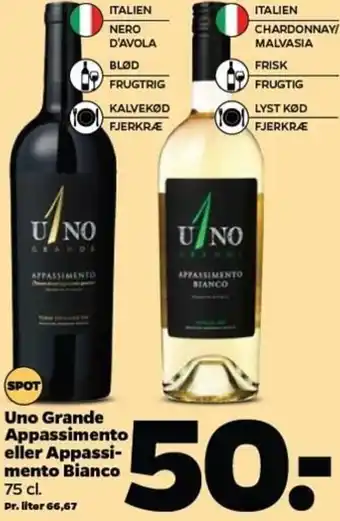 Netto Uno Grande Appassimento Eller Appassi-Mento Bianco tilbud