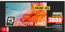 Power CEPTER 70" 4K Google TV CR70EU7002A tilbud