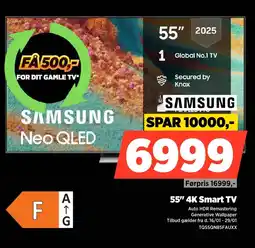 Power SAMSUNG 55" 4K Smart TV TQ55QN85FAUXX tilbud