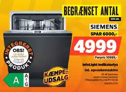 Power SIEMENS Int. opvaskemaskine SN63EX27CE tilbud