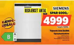 Power SIEMENS Opvaskemaskine SN45ZW07CE tilbud
