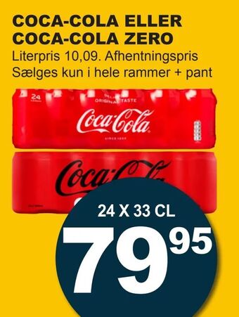 Let-Køb Coca-cola eller coca-cola zero tilbud