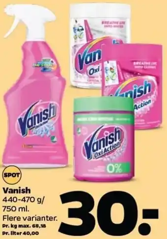 Netto Vanish 440-470g/750ml tilbud