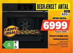 Power AEG Indbygningsovn TE7PB73XAT tilbud