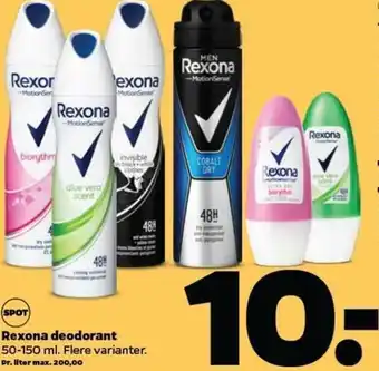 Netto Rexona Deodorant 50-150ml tilbud