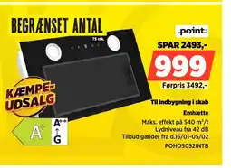 Power Point Emhætte POHO5052INTB tilbud