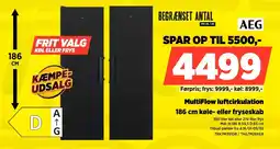 Power AEG 186 cm køle- eller fryseskab TRK7M391DB/TAG7M28XEB tilbud