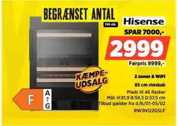 Power Hisense 85 cm vinskab RW3N122GSLF tilbud