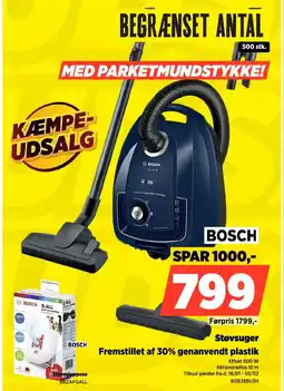 Power BOSCH Støvsuger BGB38BU3H tilbud