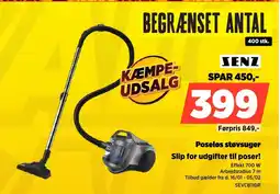 Power SENZ Poseløs støvsuger SEVCB11GR tilbud