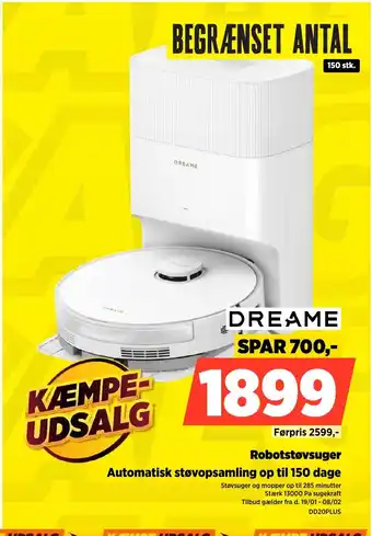 DREAME Robotstøvsuger DD20PLUS