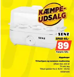 Power SENZ Æggekoger SEEB1000 tilbud
